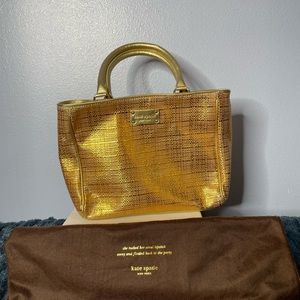 Kate spade New York bronze metallic Handbag w/ Sleeve